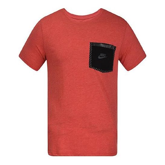 Nike Reflective Pocket Short Sleeve T-shirt 'Red Black' 739599-672