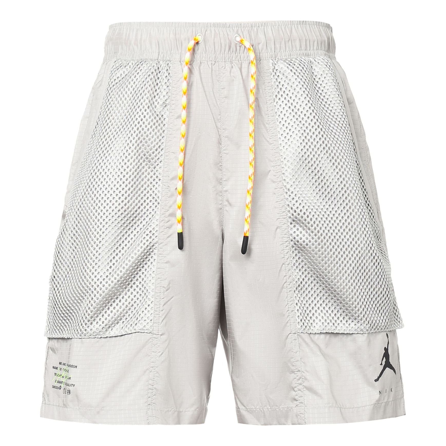 Air Jordan Jumpman Statement Pattern Printing Mesh Pocket Shorts Gray DM1407-012