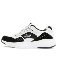 (WMNS) Skechers Sport Low Tops Sports Shoe Black White 13019-WBK