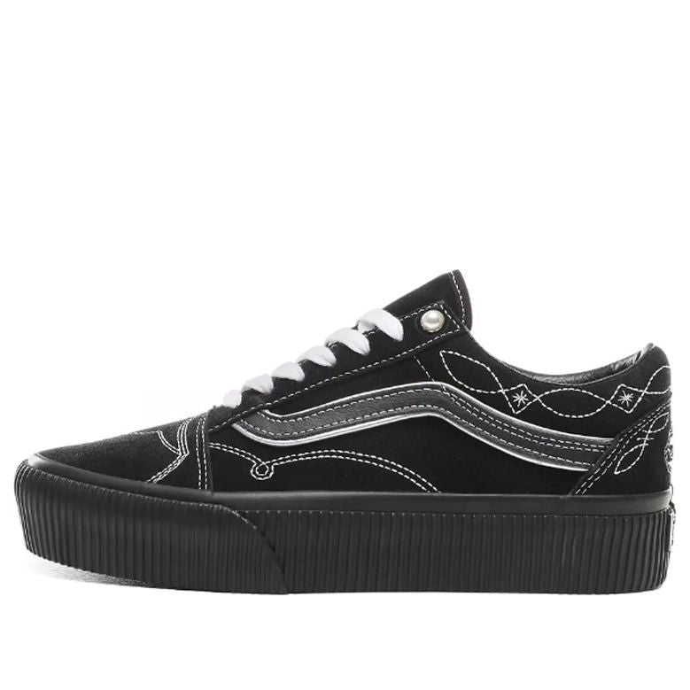 Vans Pearly Punk Old Skool Platform Black/White VN0A3B3UVS2