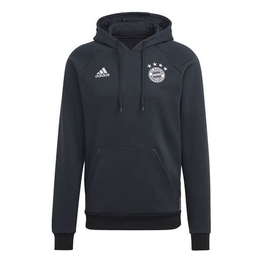 adidas Fcb Travel Hd Bayern Munich Black Soccer/Football Sports Embroidered Fleece Lined Gray GK8621