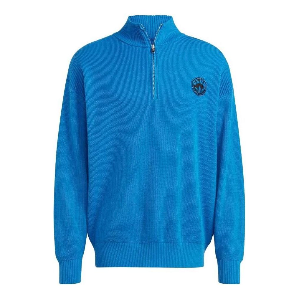 adidas Originals Logo Patch Sweater 'Blue' IA2499