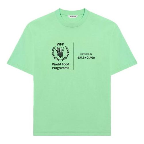 Balenciaga SS21 Retro Short Sleeve Fluorescent Green 612965THV844162
