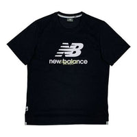 New Balance Athleisure Casual Sports Short Sleeve Couple Style Black NE92E021-BK