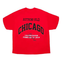Travis Scott Unisex Cactus Jack Chicago Round-neck Tee Red TC-273