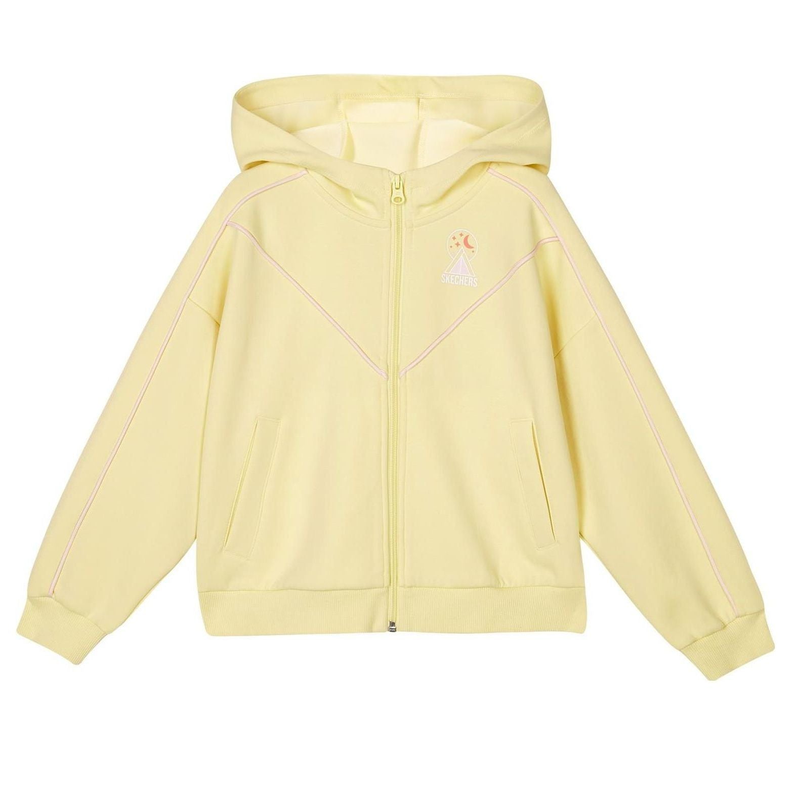 (GS) Skechers Casual Series Graphic Knitted Jacket 'Yellow' L323G043-0352