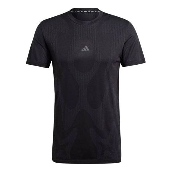 adidas Designed for Training Yoga Seamless T-shirt Asia Sizing 'Black' IL7141