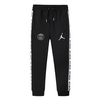 (GS) Air Jordan Paris Saint-Germain Sweatpants 'Black' 956619-023