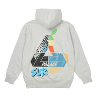 PALACE Max Up Hood Gray Triangle Logo Printing Unisex P20HD036