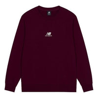 New Balance Logo Round Neck Long Sleeves Wine Red AMT13343-BG