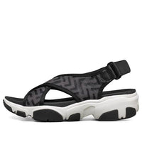 (WMNS) Skechers Daddy-O 'Black White' 163045-BLK