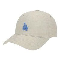 MLB Small Label Cap Baseball Cap Khaki Blue 32CPCE011-07B