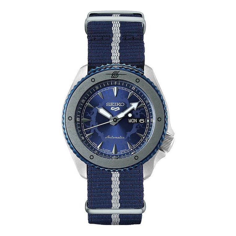 SEIKO Naruto Series Limited Crossover Mechanical Watch Navy Blue SBSA091