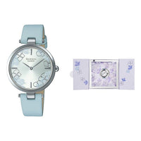 CASIO Waterproof SHEEN Quartz Sapphire Crystal PinkBlue Analog SHE-C110L-2AUPFH