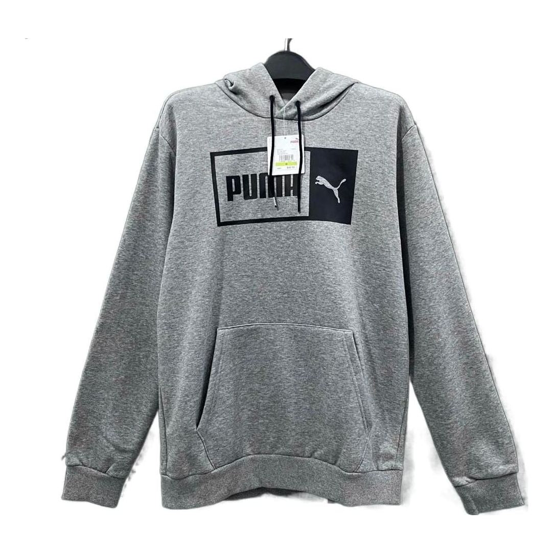 PUMA Split Logo Heathered Hoodie 'Grey' 848222-03