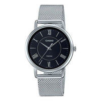 Casio Dress Analog Watch 'Silver Black' LTP-B110M-1AV