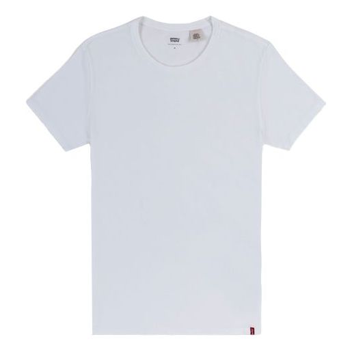 Men's Levis Cotton Round Neck Short Sleeve 2 White 79541-0000