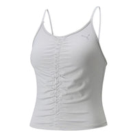 (WMNS) PUMA STUDIO FOUNDATION RUCHED Bra Top 'Grey' 521604-04