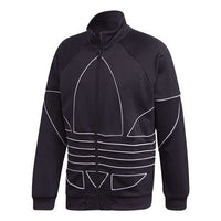 adidas originals Large Stand Collar Casual Sports Jacket Black GE0810