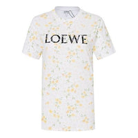 LOEWE Flowers Short Sleeve White S540333XAR