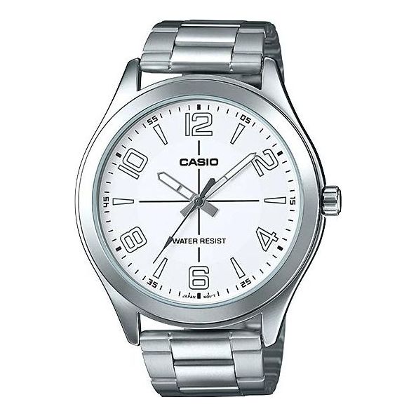 CASIO Men's Stainless Steel Strap Silvery Dial Mens Analog MTP-VX01D-7B