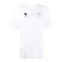 (WMNS) Off-White Back Flower Printing Short-sleeve Tee White OWAA072E20JER0010110