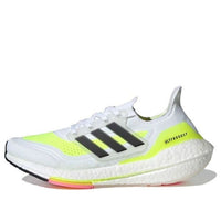 (WMNS) adidas Ultraboost 21 'White Solar Yellow' FY0401