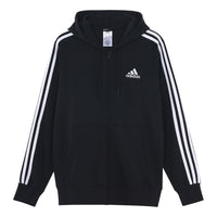 adidas M 3s Ft Fz Hd Train Jacket Coat Black GK9032