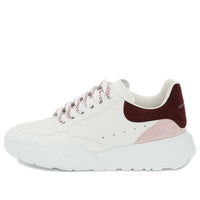 (WMNS) Alexander McQueen Court Trainer 'White Pink Burgundy' 633915WHZ9B9634