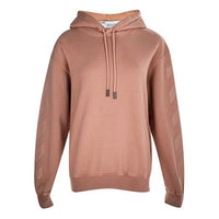 (WMNS) Off-White Hooded Cotton Slim Fit Pink Hoodie OWBB032E19F300960303