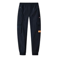 FILA Logo Drawstring Knit Casual Track Pants Blue F11M128618F-NV