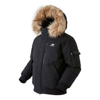 New Balance Hooded Down Jacket Asia Sizing 'Black Brown' NPA43043-BK