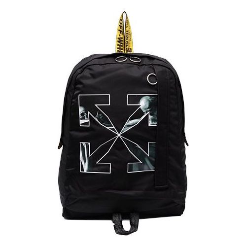 Men's Off-White Black Backpack OMNB019F21FAB00310
