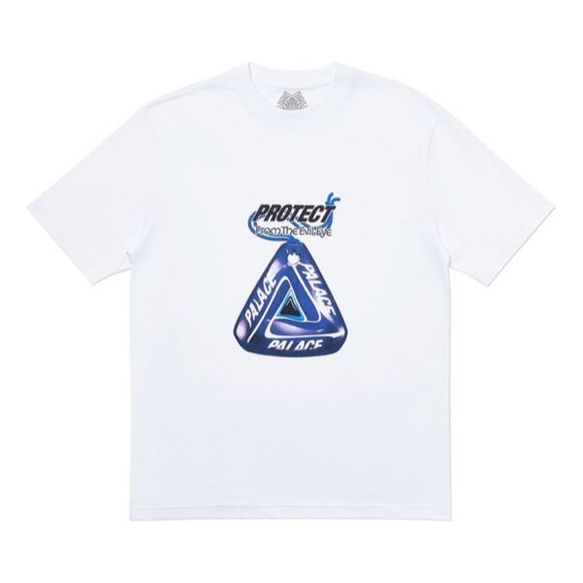 PALACE Tee Round Neck Short Sleeve Unisex White P18TS063