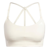 (WMNS) adidas Coreflow Medium Support Bra Asia Sizing 'White' HC7942