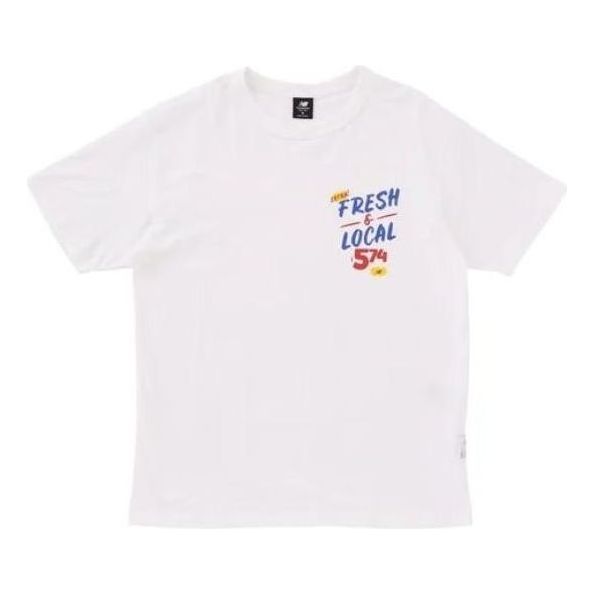 New Balance Essentials Reimagined Graphic T-shirt Asia Sizing 'White' MT31521-WT