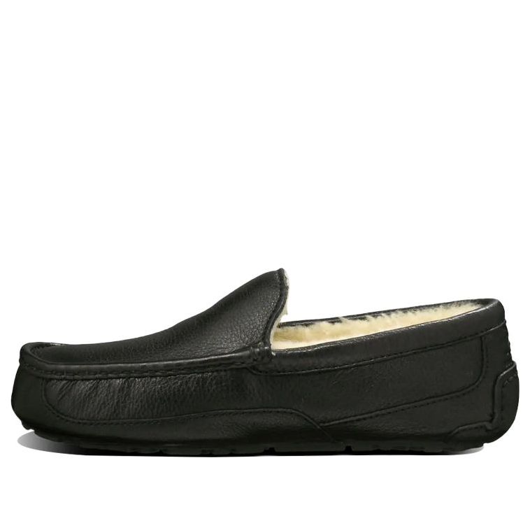 UGG Ascot Leather Slipper 'Black' 5379-BLK
