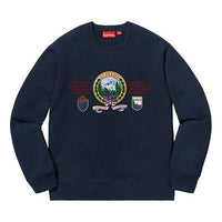 Supreme FW19 Week 12 Mountain Crewneck Navy SUP-FW19-1009