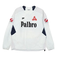PALACE SPORTS SHELL CREW WHITE Triangle Logo Alphabet Round Neck Pullover Long Sleeves P20SS063