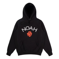 NOAH Rose Logo Hoodie 'Black' SS31FW19BLK
