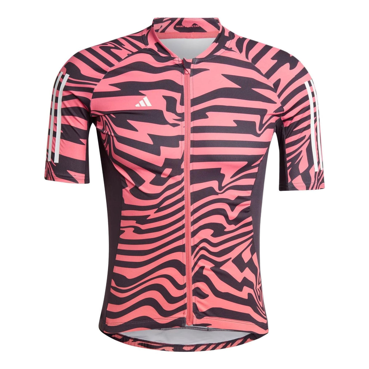 adidas Essentials 3-Stripes Fast Zebra Cycling Jersey Asia Sizing 'Red Black' IN4591
