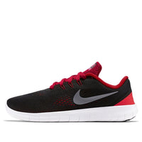 (GS)  Nike Free RN 'Black Red' 833989-003