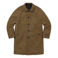 Supreme Reversible Houndstooth Overcoat 'Brown Black' SUP-FW23-080