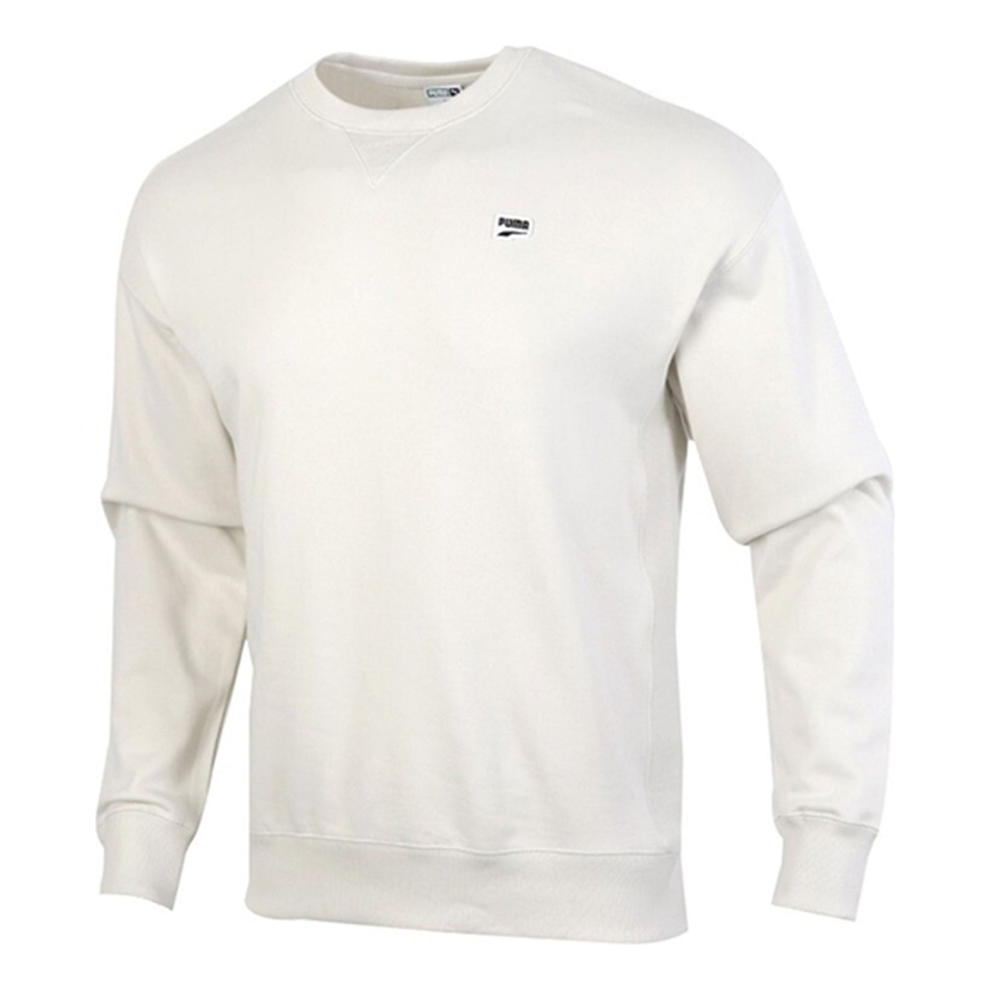 PUMA Downtown Crew Casual Round Neck Pullover Long Sleeves Gray 599173-05