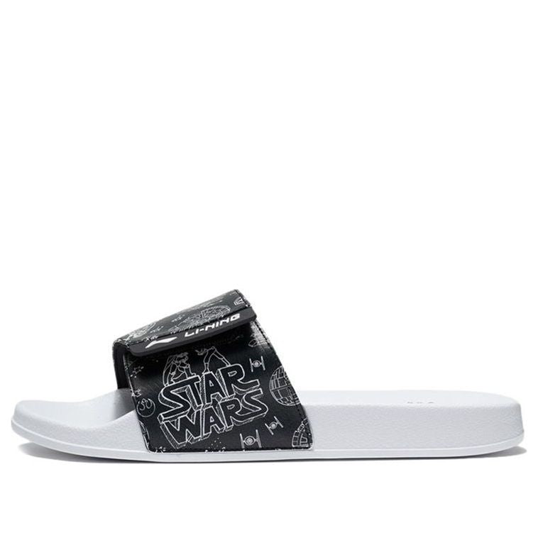 Li-Ning x Disney Soft Light Slipper 'White Black' AGAQ023-7