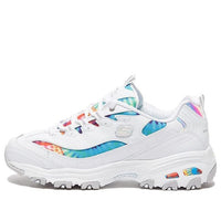 (WMNS) Skechers D'Lites Low-Top Running Shoes White 149015-WMLT