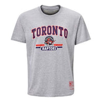 Mitchell & Ness NBA Series Toronto Raptors Sports Printing Short Sleeve Couple Style light grey MN13S29-TOR-GARY