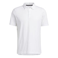 adidas Solid Color Golf Sports Short Sleeve White Polo Shirt HP1918