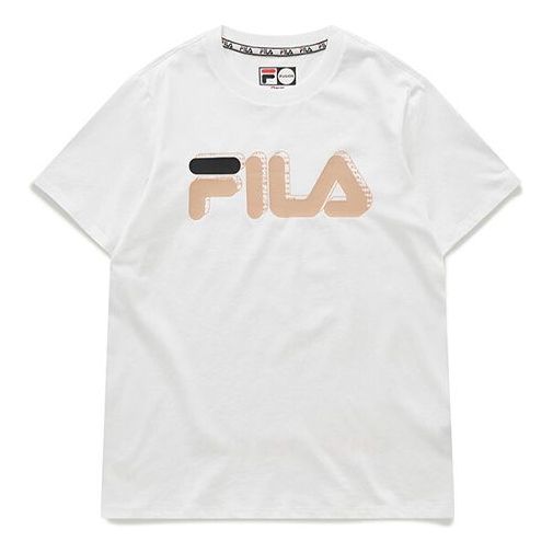 (WMNS) FILA Fusion x KKI Casual Short Sleeve White T11W023103F-WT