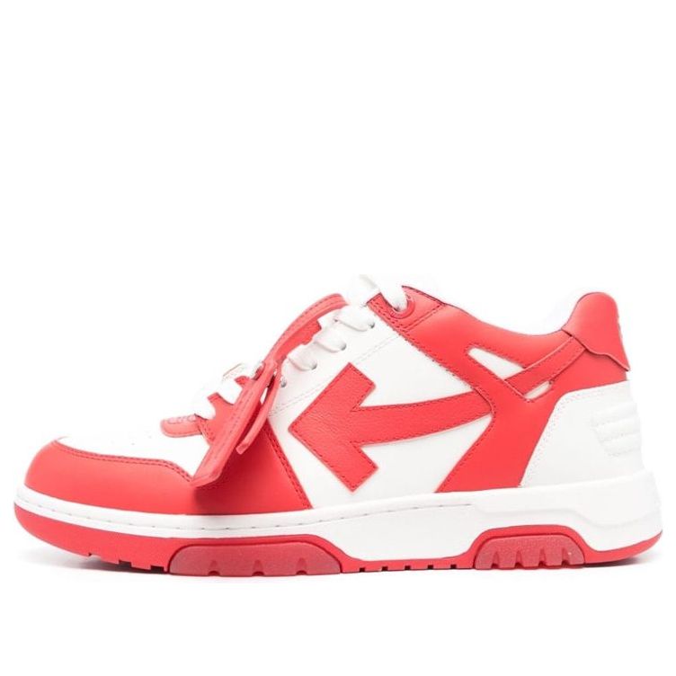 Off-White Out Of Office Low-Top Sneakers 'Red White' OMIA189S23LEA0012501